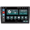 Jf Sound car audio system Autoradio universale 2 din Android GPS Bluetooth WiFi Dab USB Full HD Touchscreen Display 10 processore 8core e comandi vocali, Nero, 021-X9C