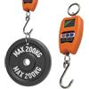 TEMPO DI SALDI Bilancia con Gancio Professionale Dinamometrica Max 200 Kg con Schermo Retroilluminato, Bilancia Digitale Pesa Valigia da Viaggio Portatile