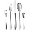 WMF Silk - Set di posate da 12 persone, 60 pezzi, coltello monoblocco, acciaio INOX Cromargan opacizzato, lavabile in lavastoviglie