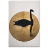 A.S. Création DD131764 - Stampa su tela, motivo: cigno, nero, 60 x 90 cm
