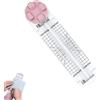Puasok Taglierina 4 in 1 Robustissima,Tagliacarte Scorrevole,Taglierina Multifunzionale per Carta Adatta per Album di Ritagli, Scrapbooking, Creazione di Biglietti, Artigianato e Fai da Te(Rosa)