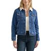 Wrangler Retro Lined Jacket Giacca Foderata in Stile retrò Sherpa, Jeans, XL Donna