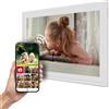 Thomson Cornice Digitale 15 Pollici, Schermo IPS, Touchscreen FHD, Condivisione Diretta tramite App, Funzioni Smart, Cornice Fotografica Elettronica con 32 GB di Memoria, Rotazione Automatica, Bianca