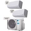 Daikin Condizionatore DUAL split 9000btu+12000 btu WiFi 2AMXF40A + ATXF25G + ATXF35G Climatizzatore Fisso