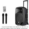 Italian Stage by Proel ITALIAN STAGE FR12AW V2 TROLLEY CASSA ATTIVA 12" 200W A BATTERIA CON BLUETOOTH