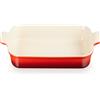 LE CREUSET PIROFILA RETTANGOLARE ROSSO CILIEGIA IN GRES PORCELLANATO ROSSO CHERRY (CILIEGIA), L - 32 x 24 cm, 4 lt