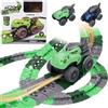 Siairo Pista Macchinine per Bambini, 138 pezzi Giocattolo pista auto da corsa, Elettriche Auto Giocattolo Flessibile Pista Macchin per bambini