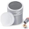HERCHR Shaker a Rete per Cacao, Caffè, Cappuccino, Spargizucchero in Acciaio Inox con Coperchio, Setaccio farina Per Spezie Cucina