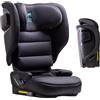 Urban Kanga Wallaroo Up - Seggiolino Auto Pieghevole 100-150 cm con ISOFIX, Leggero 5 kg, Rialzo con Schienale Regolabile per Bambini 3,5-12 Anni (Nero)