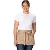 Chef Works Unisex Waitress Apron, Khaki, One Size
