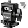 NEEWER Supporto per Monitor Fotocamera da 5 e 7 con Attacco Cold Shoe, Vite Antitorsione da 1/4 Compatibile con Atomos Ninja V, Girevole a 360° e Regolabile a 180°, Compatibile con SmallRig, MA006