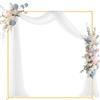 Cornice In Metallo, Arco Per Matrimoni, Feste Di Compleanno, Natale, Decorazioni Per San Valentino Banchetti Feste Di Anniversario 23 X 23 M Oro 82984326