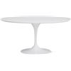 Knoll Saarinen Tavolo Tulip Ø 152 Laminato Bianco