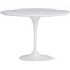 Knoll Saarinen Tavolo Tulip Lounge Ø 107 H 64-65 Laminato Bianco