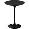 Knoll Saarinen Tavolo Rotondo Tulip Ø 41 H 51-52 Laminato Nero