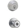 Kwikset 96950-162 - Manopola per ingresso, cromato satinato