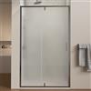 Parama Nicchia slim a battente 90cm profili cromati vetro 6mm opaco anticalcare con cerniere h190 | Lerici
