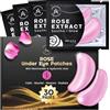 AURAE Patch Occhi alla Rosa (30 paia) - Patch Occhiaie e Borse con Niacinamide + Acido Ialuronico, Azione Lenitiva, Effetto Illuminante, Idratazione Intensa