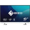 EIZO FlexScan EV4340X monitor 42.5" per progettazione CAD e 3D - BIANCO - EV4340X-WT