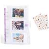 HIYQIN Album fotografico trasparente, 120 tasche, raccoglitore Kpop per Fujifilm Instax Mini 13/41/12/11/EVO/LiPlay/SE Film, per Polaroid Snap/Kodak mini fotolibro con adesivi, viola trasparente