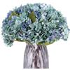 Kimura's Cabin 6pcs Fake Blue Flowers Artificial Silk Hydrangea Flowers Bouquets Faux Hydrangea Stems for Home Table Centerpieces Wedding Party Decoration(Blue, Pack of 6)