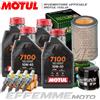 Motul + Hiflo + NGK Tagliando HONDA CBF 600 N /S 2004 2005 2006 2007 (7100 10W40 + filtri + candele)