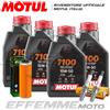 Motul + Hiflo + Ngk Tagliando DUCATI Panigale V2 955 2020-2021 (4 7100 15W50, Filtro olio, Candele)