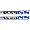 BLACK DOVES GRAPHICS n.2 Adesivi compatibile con/sostitutivo per BMW Motorrad R 1200 GS Adventure (nero-blu)