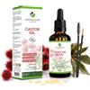 naturoleum OLIO DI RICINO BIOLOGICO Pressato a freddo, Puro e naturale - extra vergine cura per Capelli, Ciglia, Unghie, Pelle, Barba (50ml)