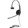 Jabra Biz 1500 Quick Disconnect On-Ear Mono Headset - Corded Headphone with Noise-cancelling Microphone and Volume Spike Protection for Deskphones, Black