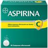 BAYER SpA Aspirina C, contro sintomi di Raffreddore, Influenza e Febbre, 400 mg di Acido Acetilsalicilico + 240 mg di Vitamina C, antinfiammatorio e analgesico, 40 Compresse Effervescenti