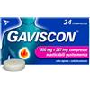 RECKITT BENCKISER H.(IT.) SpA Gaviscon 500 mg + 267 mg - 24 Compresse Masticabili Gusto Menta Contro Bruciore E Acidità Di Stomaco E Sintomi Del Reflusso Gastroesofageo
