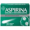 BAYER SpA Aspirina Dolore e Infiammazione, Antidolorifico e Antinfiammatorio, contro Dolori Muscolari e Articolari, Cervicale, Mal di Testa, Mal di Schiena, 20 Compresse Rivestite