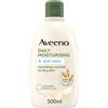 KENVUE ITALIA SPA Aveeno Daily Moisturising Detergente Corpo 500 ml, Bagnoschiuma per pelli da normali a secche