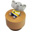 falado Mini Wooden Animal Rotary Music Box with Cute Elephant Ornament