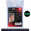 ULTRA PRO 5000 REGULAR SLEEVE Buste Protettive Pokemon One Piece Magic Lorcana