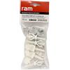 RAM CHEVILLES ET FIXATIONS Ram 580161 Collare Cavigliera, Bianco