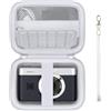 Supmay Custodia da viaggio per KODAK Pixpro C1 - Cámara Digital ultracompacta, Punta e spara supporto di archiviazione portatile per fotocamera digitale con borsa in rete per cavo di ricarica, Bianco