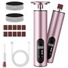 AOOSA 2-in-1 Pedicure Elettrico Professionale, 9 Velocità Regolabil | Display a LCD Rimuovi Calli Piedi Elettrico, Ricaricabile Type-C, Pedicure Kit Per Rimuovere Calli, Pelle Morta e unghie