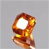 9x9 MM Naturale Ceylon Fanta Arancione Zaffiro 5.80 KT Asscher Cut Sciolto Gemme