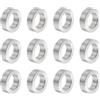 QUARKZMAN 12pz Distanziatore Alluminio 10.2mm Foro x 16mm OD x 6mm Lunghezza Boccola per Vite Finitura Semplice Distanziatore Metallo Rotondo per Viti Bulloni e Barre M10