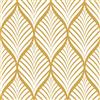 FENTIS Oro Striscia Carta da Parati Autoadesiva Carta a Contatto Plastica Adesiva Film Vinilico Stile Moderno Rimovibile Impermeabile Adesivo Murale Rotolo per Cucina Bagno 44,5x500cm