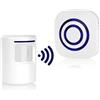 AXFEE Kit Elettronico per Campanello Senza Fili, Wireless Allarme Campanello, 3 Livelli Di Volume e 38 Allarme Suoneria, wireless Allarme campanello, per Uso in Casa, Garage, Giardino, Capannone- Nero