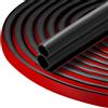 ZhenSFlourish Insonorizzazione Porta, 5M (L) x 10mm (B) x 10mm (D), Guarnizione Porta Blindata, PannelloPorta Blindata, Isolamento Acustico, Nero, Insonorizzato, Flessibile, Impermeabile