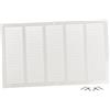 Steinberg14 Griglia di Ventilazione Rettangolare 500x300 mm - Griglie di Aerazione in Metallo Bianco - Serranda di Scarico dell'aria con Zanzariera - Copri Bocchetta Interna a Parete e a Soffitto