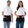Chef Works Grembiule da cameriera unisex, nero (confezione da 2), taglia unica