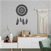 Wallity Hanah Home Elegante accessorio decorativo da parete in metallo, 49 x 49 cm, 100% acciaio (1,5 mm), design durevole ed elegante per la decorazione della casa moderna, peso leggero, 1,8 kg