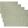Guzzini - Tiffany, FABRIC Tovaglietta Rettangolare Double Face - Verde Menta, 43 x 30 cm - 22609160 (Confezione da 4)