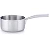 MasterPRO Alessi Bones - Casseruola da 16 cm - Acciaio inossidabile - Finitura opaca all'interno e all'esterno - Corpo dritto e manico lungo in ghisa cava saldata - Adatto all'induzione