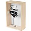 Compactor Wine Not? Scatola per Tappi di Vino in Legno FSC Collezione Nature, Taglia M, 20x10x30 cm